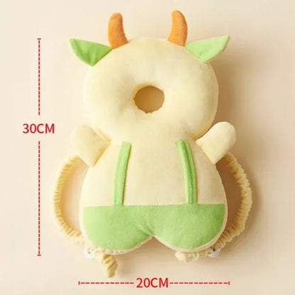 Baby Head Protector Pillow – Cartoon Animal Anti‑Fall Cushion Backpack