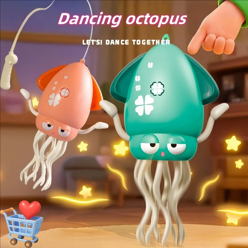 Rechargeable Dancing Octopus Toy – Obstacle‑Avoiding Chase Game 3+