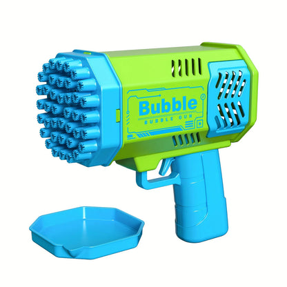 Kids 40‑Hole LED Bubble Blaster – Automatic Bubble Gun Toy