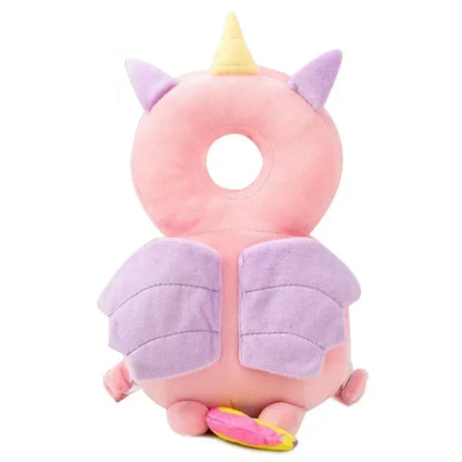Baby Head Protector Pillow – Cartoon Animal Anti‑Fall Cushion Backpack