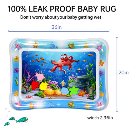 Baby Tummy Time Water Play Mat – Inflatable Sensory Pad