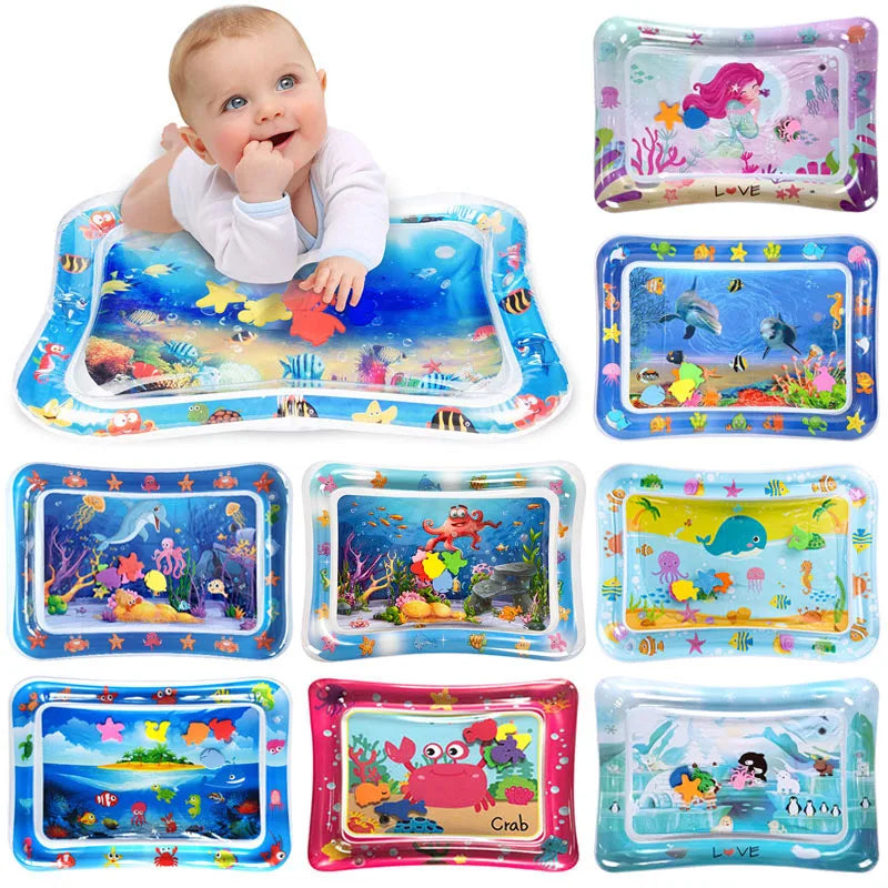 Baby Tummy Time Water Play Mat – Inflatable Sensory Pad