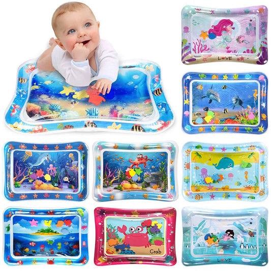Baby Tummy Time Water Play Mat – Inflatable Sensory Pad