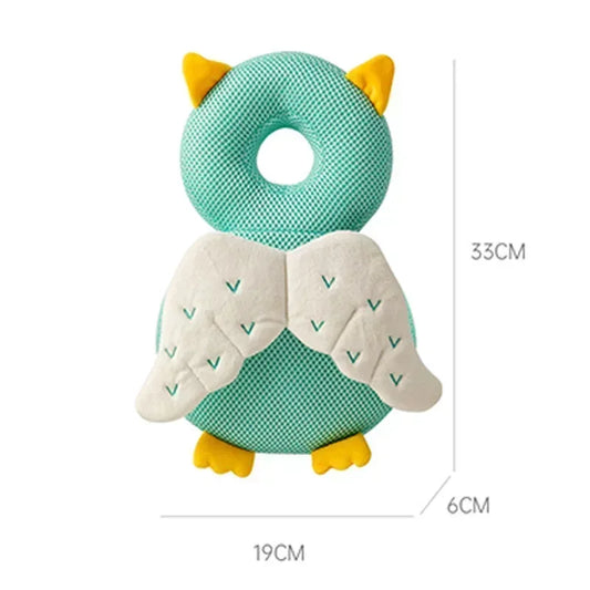 Baby Head Protector Pillow – Cartoon Animal Anti‑Fall Cushion Backpack