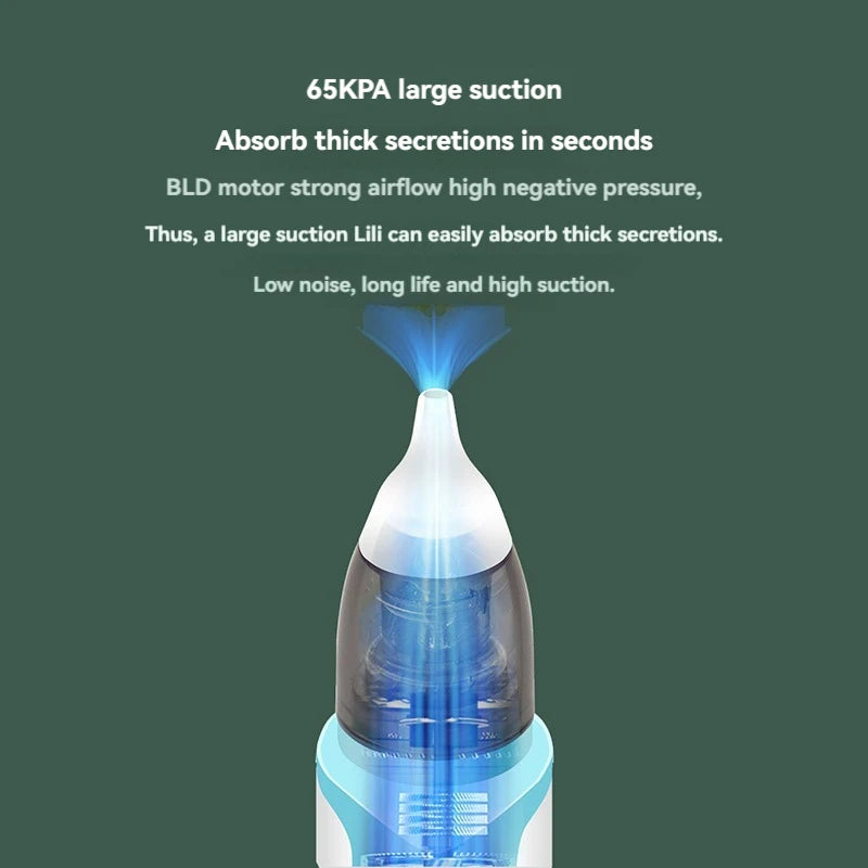Rechargeable Baby Electric Nasal Aspirator – Gentle, Quiet Suction