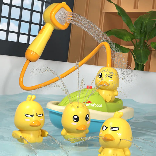 Little Duck Shower Bath Toy Set – Electric Water Spray Fun