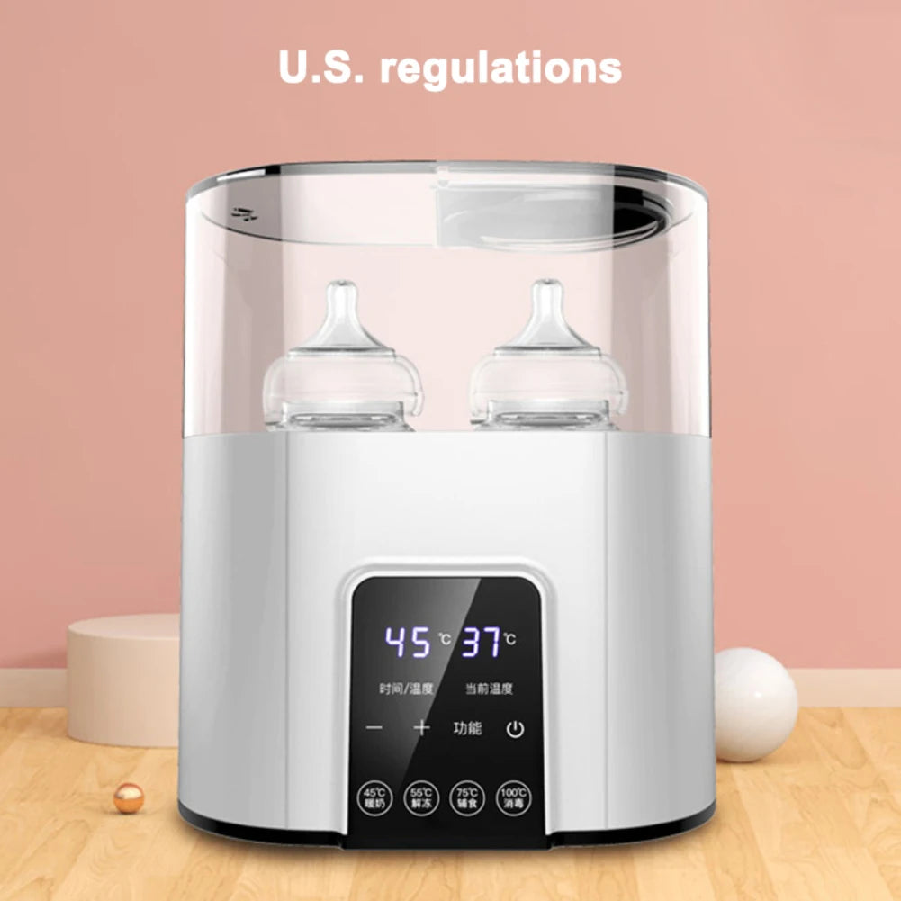 2‑in‑1 Baby Bottle Warmer & Steam Sterilizer for Breast Milk and Formula