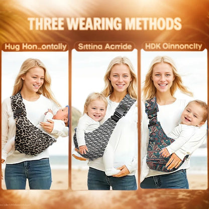 Lightweight Crossbody Baby Carrier Sling – Adjustable Hip Seat
