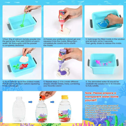 Magic Water Gel Art Kit – DIY 3D Squishy Creatures STEM Set