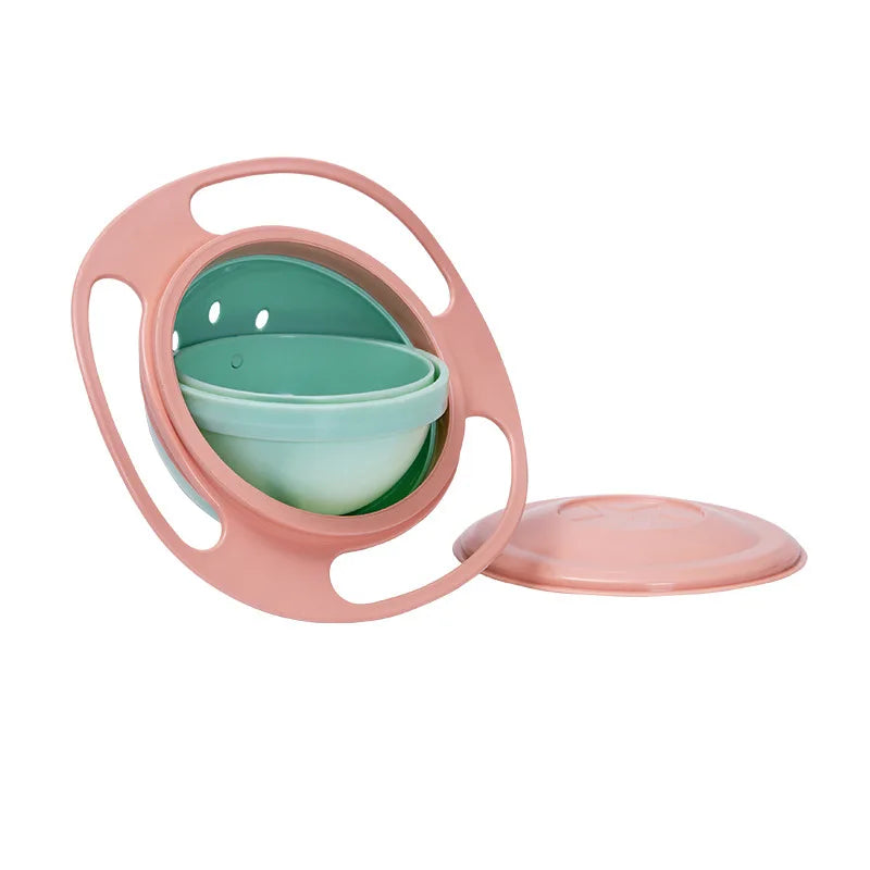 Kids Gyro Snack Bowl – Less‑Mess Spill‑Resistant Bowl for Toddlers