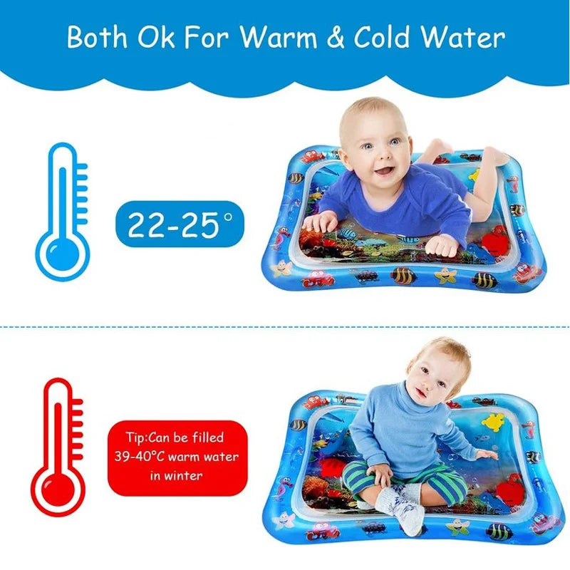 Baby Tummy Time Water Play Mat – Inflatable Sensory Pad