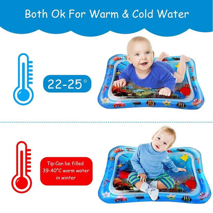 Baby Tummy Time Water Play Mat – Inflatable Sensory Pad