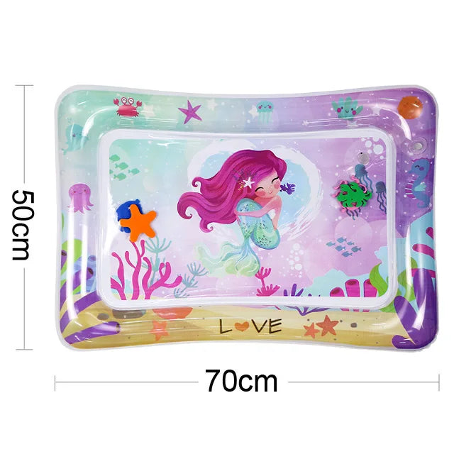 Baby Tummy Time Water Play Mat – Inflatable Sensory Pad