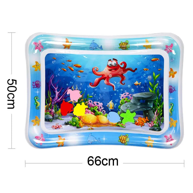 Baby Tummy Time Water Play Mat – Inflatable Sensory Pad
