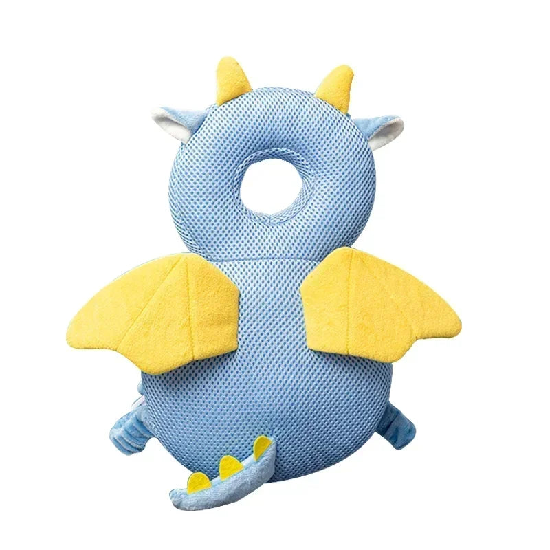 Baby Head Protector Pillow – Cartoon Animal Anti‑Fall Cushion Backpack