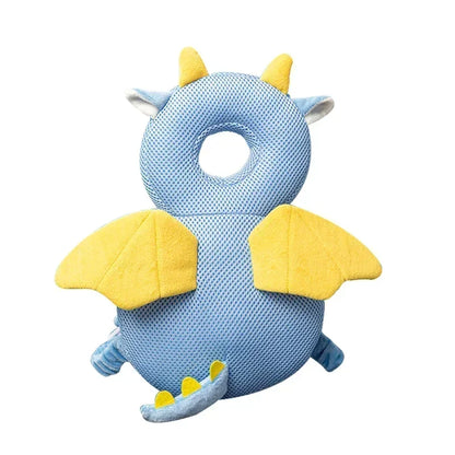 Baby Head Protector Pillow – Cartoon Animal Anti‑Fall Cushion Backpack