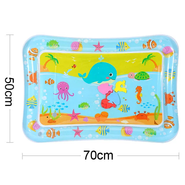 Baby Tummy Time Water Play Mat – Inflatable Sensory Pad