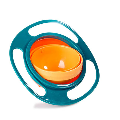 Kids Gyro Snack Bowl – Less‑Mess Spill‑Resistant Bowl for Toddlers