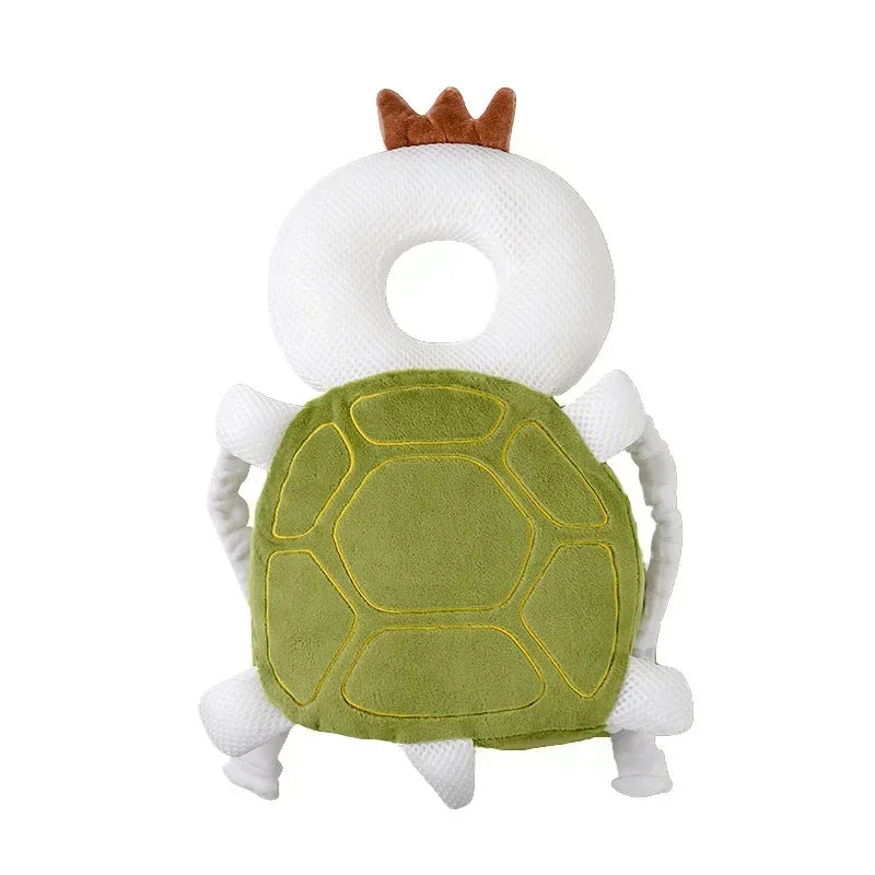 Baby Head Protector Pillow – Cartoon Animal Anti‑Fall Cushion Backpack