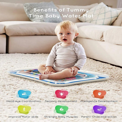 Baby Tummy Time Water Play Mat – Inflatable Sensory Pad